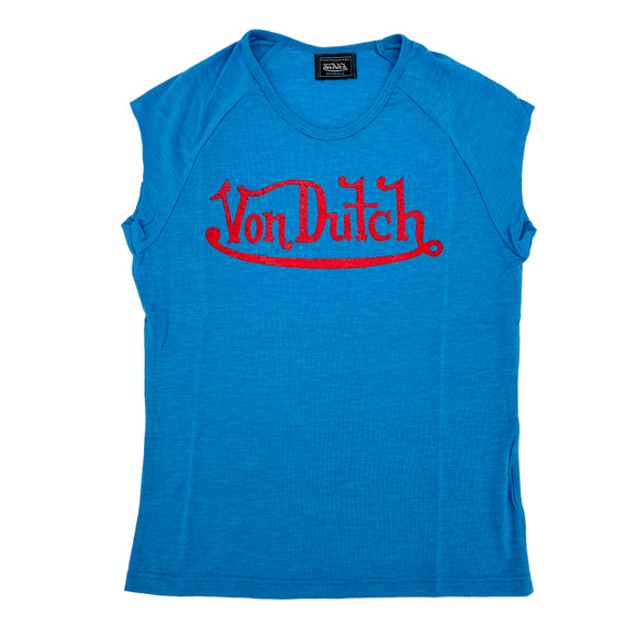 Von Dutch Baby Tee T-Shirt Y2K 2000s Large - Picture 2 of 11